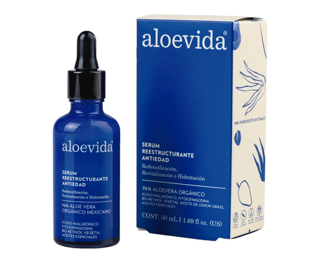 Aloe Vera Serum Reestructurante Antiedad 50 ml. Pza