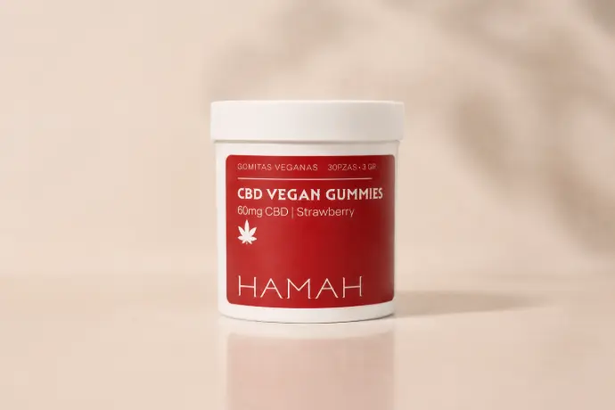 CBD 60mg Vegan Gummies. Pza
