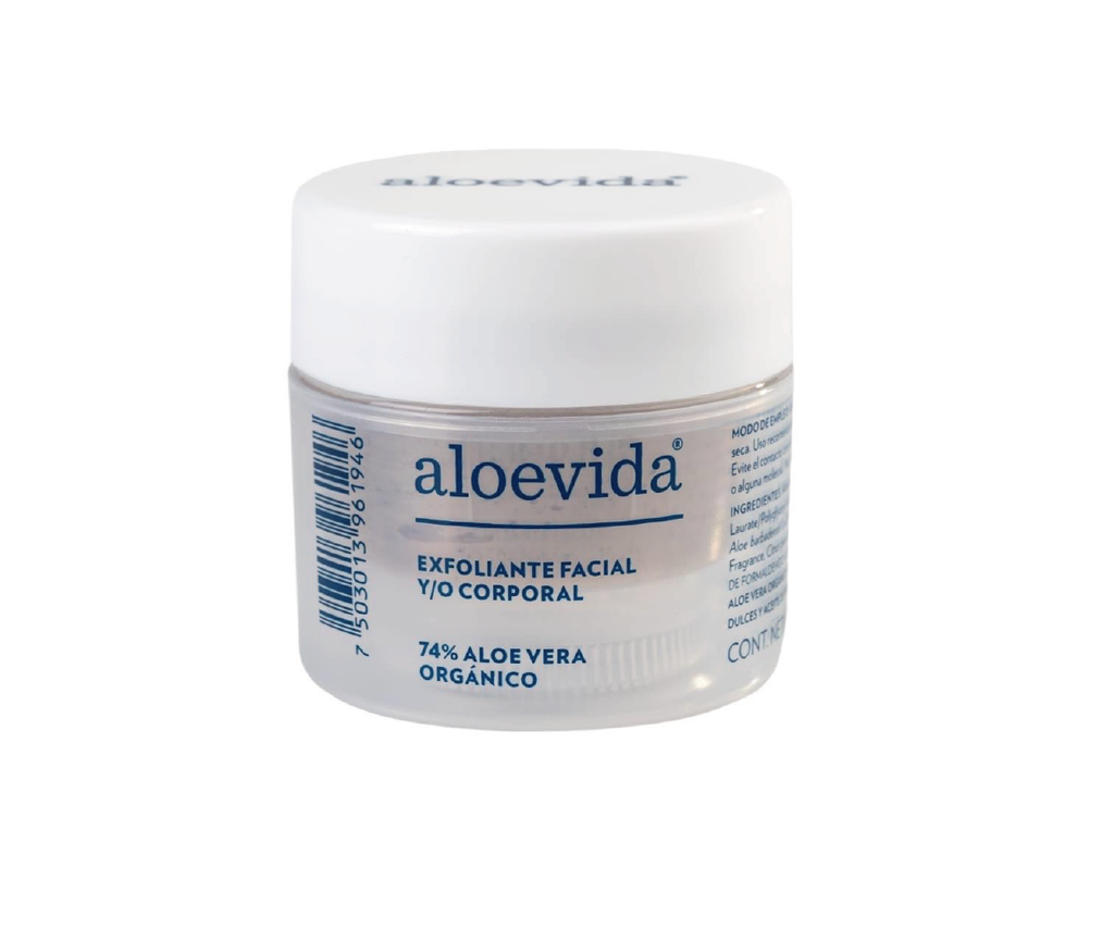 Aloe Vera Exfoliante Facial y Corporal 74% 60 ml. Pza